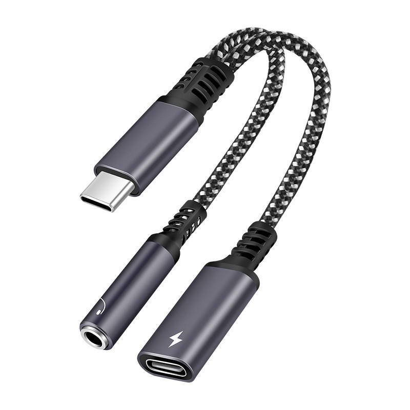 Earphone Splitter Jack - 10/60W PD Fast Charger Cable 2