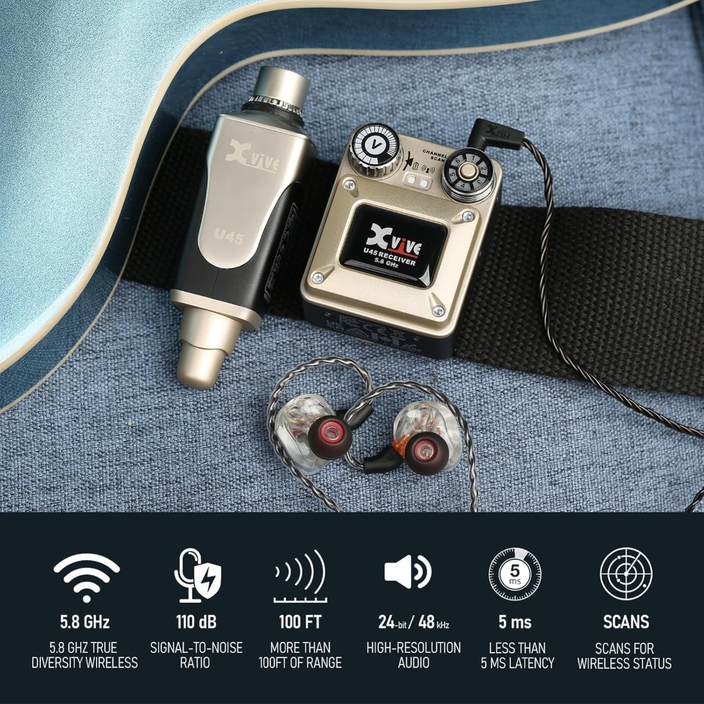 Xvive U45 Wireless in Ear Moni - In Ear Monitor Iem ulasan dan harga