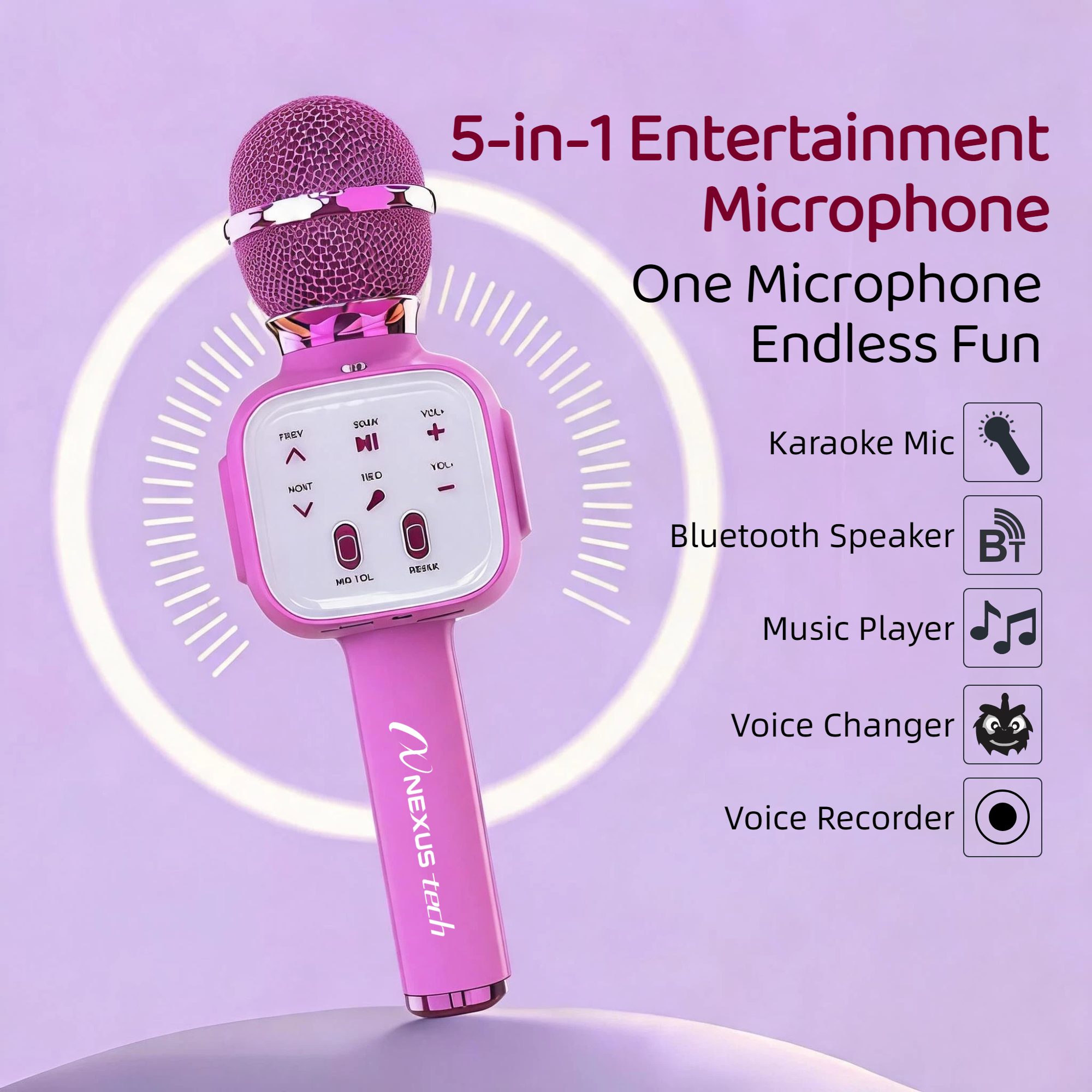 Wireless Bluetooth 5.2 Karaoke - Shure Mic Sm58 ulasan dan harga