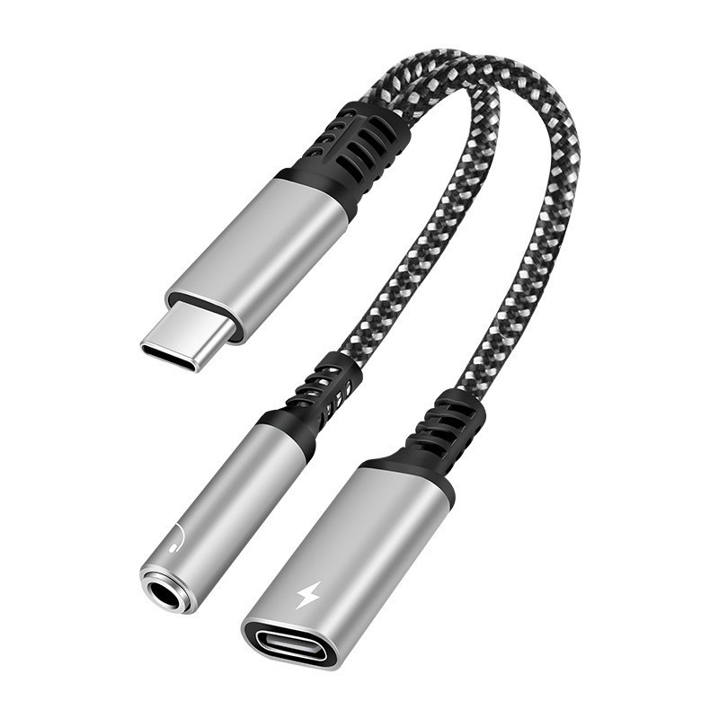 10/60W PD Fast Charger Cable 2 - Earphone Splitter Jack ulasan dan harga