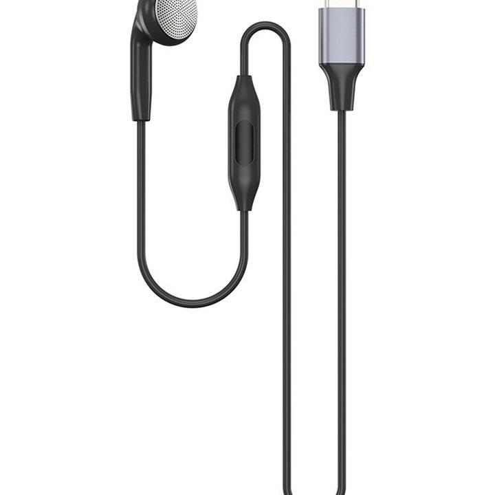 DT75BG Type C Single Earbud wi - Wired Earphone Mic ulasan dan harga